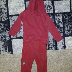 Cozy Maroon Hooded Kids One Piece
